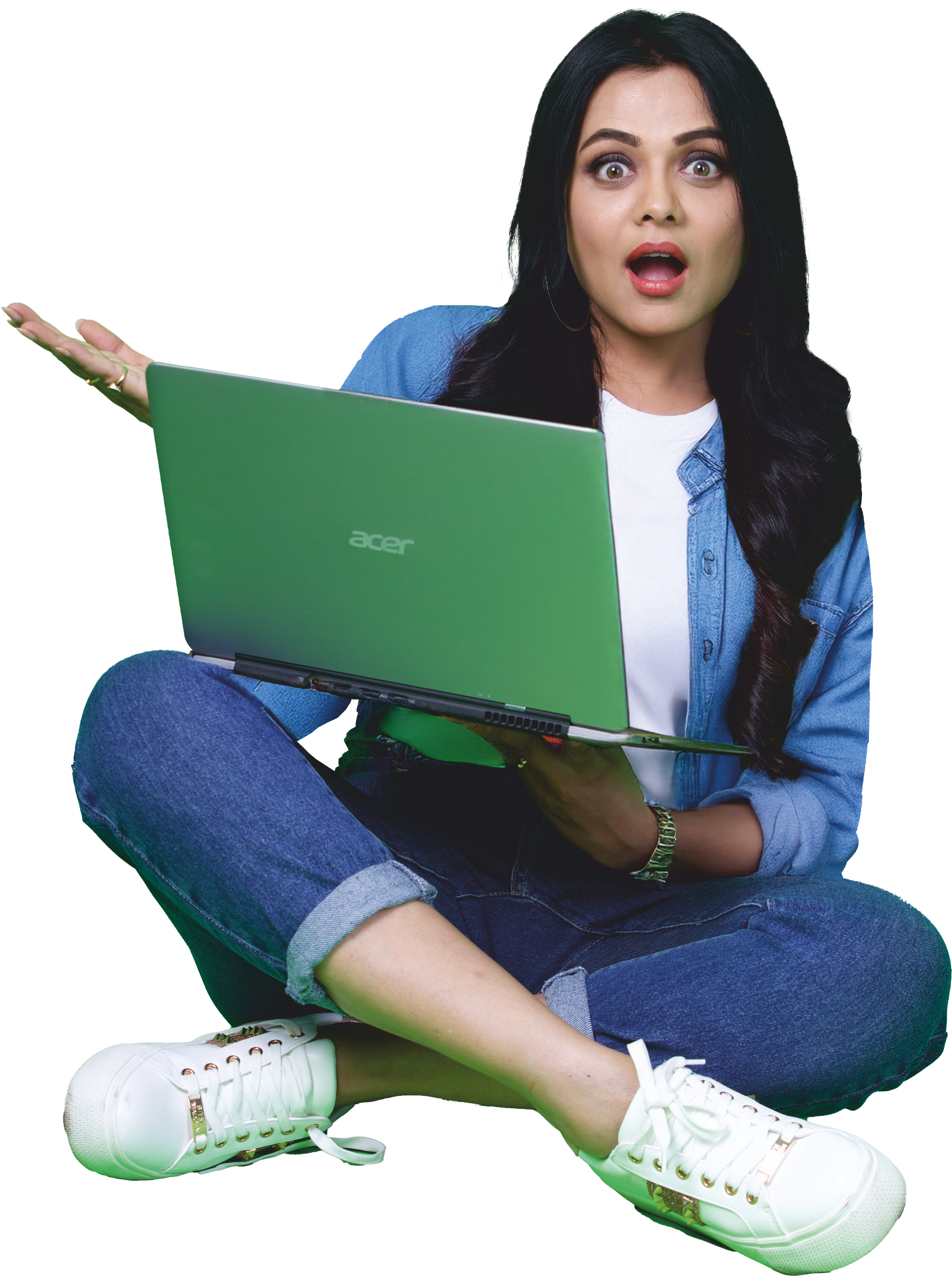 Student with laptop